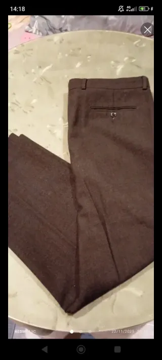 3 Pantalones para Hombre Marrón/Gris/azul marino