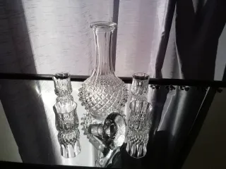 Caraffa e 4 Bicchieri Cristallo