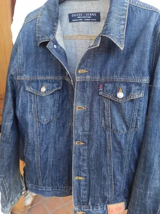 Giubbino in jeans Guess donna blu