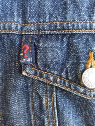 Giubbino in jeans Guess donna blu