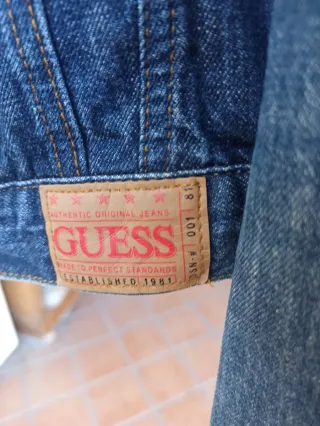 Giubbino in jeans Guess donna blu