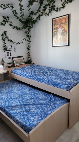 Cama nido con colchón viscoelástico