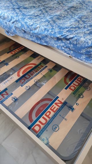 Cama nido con colchón viscoelástico