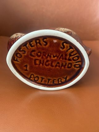 Jarra inglesa vintage pez cerámica