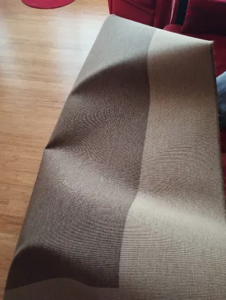 Alfombra bicolor salón tela