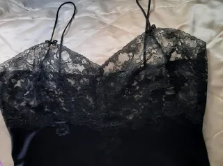 Camisón encaje negro talla XXXL