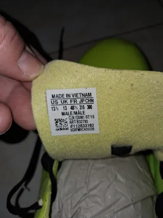 Scarpe da calcio Adidas verdi e nere