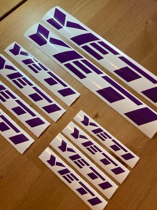 Adesivi YETI Viola Kit Made in Italy