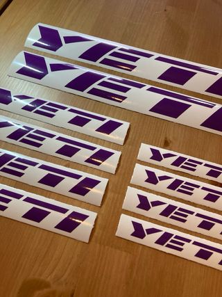 Adesivi YETI Viola Kit Made in Italy