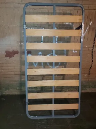 Somier 90cm Metal y Madera