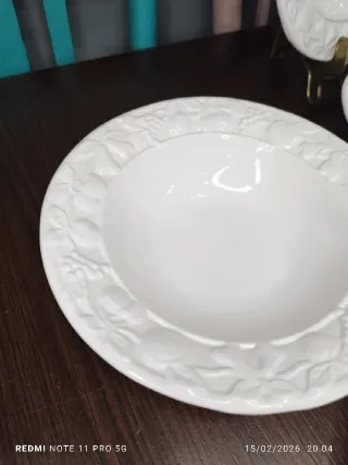 6 Platos Hondos Porcelana Blancos