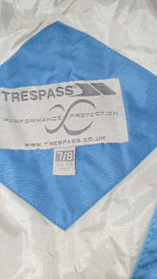 Mono de esquí azul para niño/niña 7-8