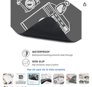 Protector Cubierta Lavadora Mármol