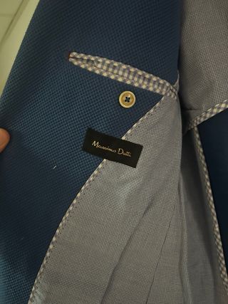 Americana Massimo Dutti Azul