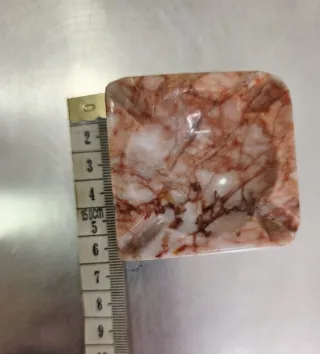 Cenicero Mármol Ónix Vintage Años 70