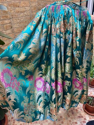 Traje de Fallera Verde y Dorado talla 42/44