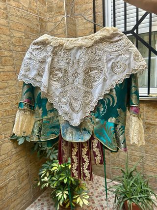 Traje de Fallera Verde y Dorado talla 42/44