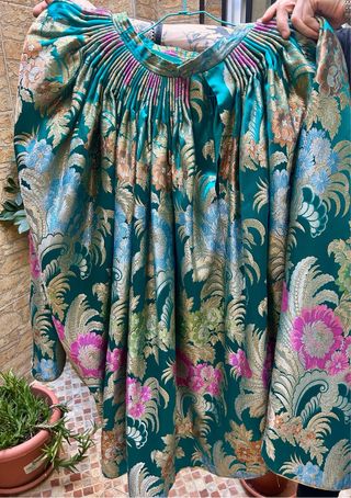 Traje de Fallera Verde y Dorado talla 42/44