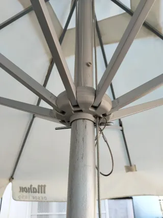 Sombrilla Mahou terraza