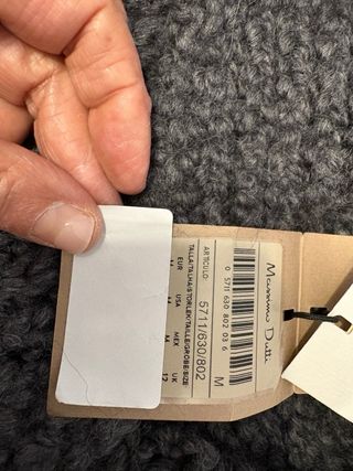 Saco lana Maximo Duty sin estrenar