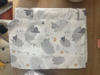 2 Juego sábanas cuna 60x120 1 funda edredon mini