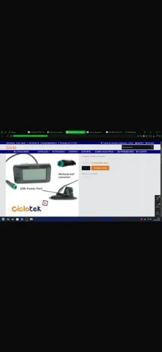 Bicicleta Eléctrica Ciclotek Roja Medio uso