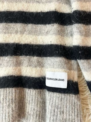 Jersey Calvin Klein XS Rayas Gris y Negro mujer