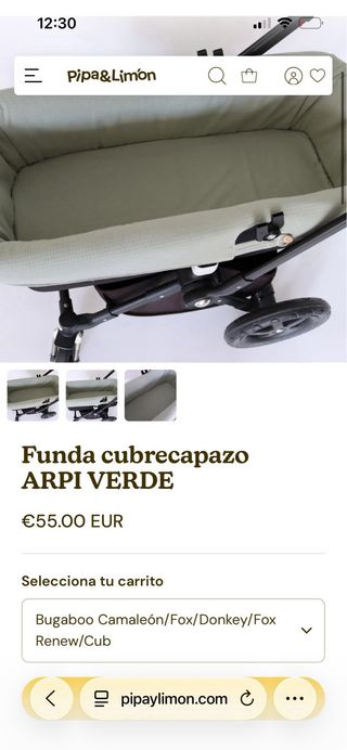 2 Fundas Capazo Algodón Muselina