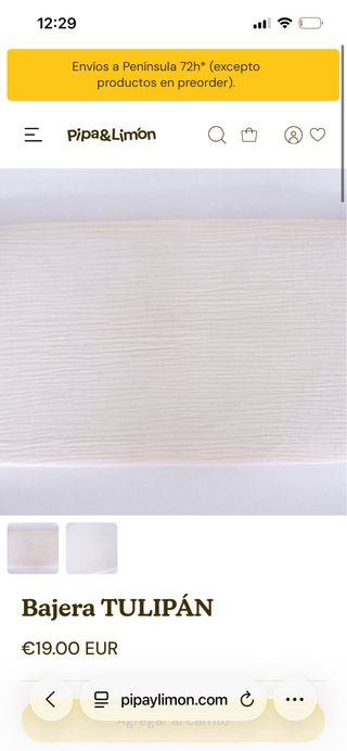 2 Fundas Capazo Algodón Muselina