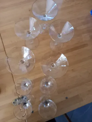 Set 8 Calici Bicchieri Vetro