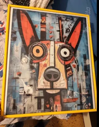 Quadro astratto incorniciato