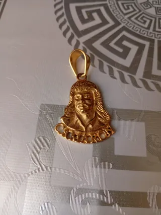 Colgante Dorado Rostro Hombre