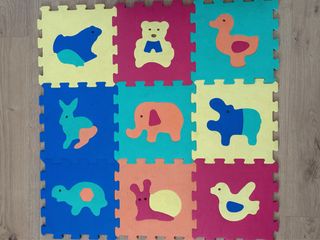 Alfombra Puzzle Bebé Animales