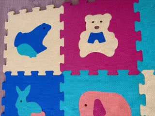 Alfombra Puzzle Bebé Animales