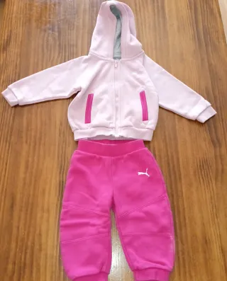 Chándal bebé niña Puma rosa