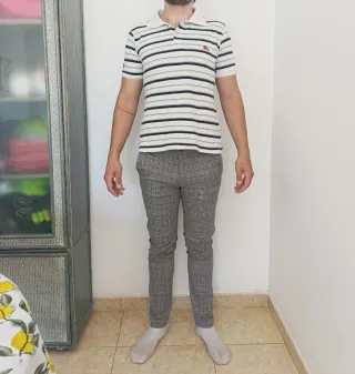 Polo Burberry Rayas Azul Blanco