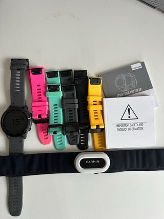 Garmin Fenix 6 Pro Solar pulsometro HRM-pro plus