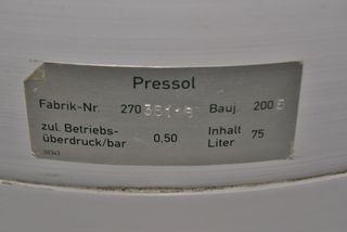 Recuperador Aceite PRESSOL 75L