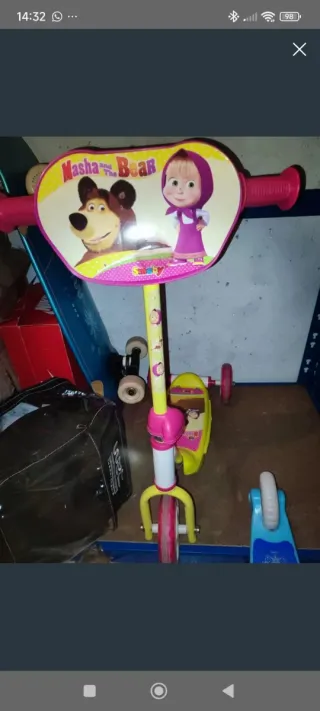 Patinete infantil Masha y el Oso Smoby