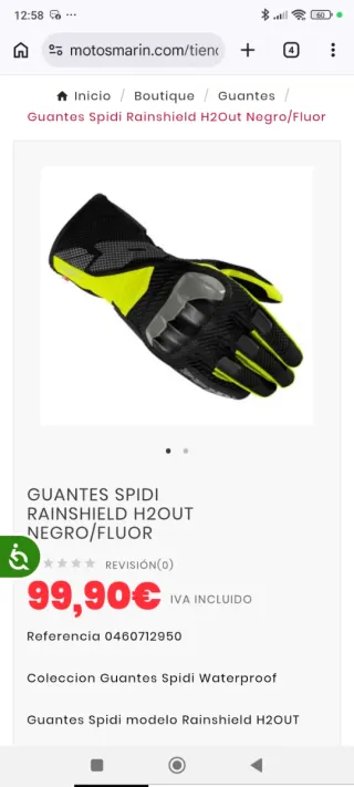 Guantes SPIDI Moto Negros y Amarillos