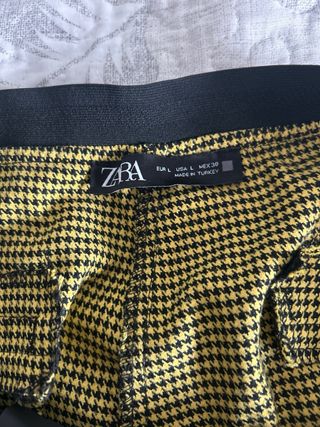 Pantalón Pata de Gallo Amarillo y Negro