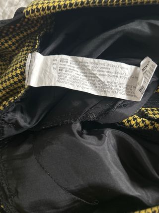 Pantalón Pata de Gallo Amarillo y Negro