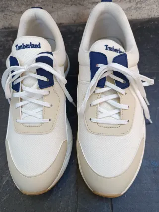 Zapatillas Timberland Blancas y Beige Nuevas