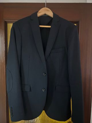 Americana Zara Negra Texturizada