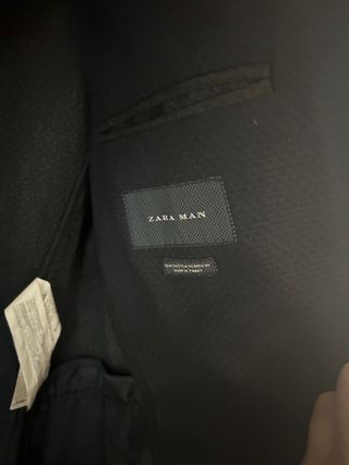 Americana Zara Negra Texturizada