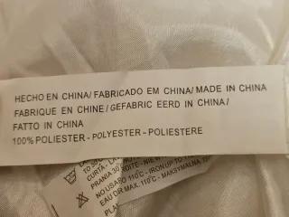 Chaleco pelo sintético blanco Talla M customizar