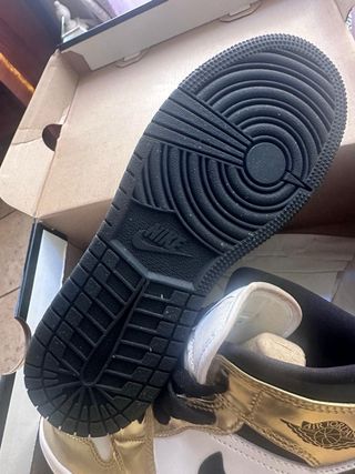 Scarpe Nike Jordan Oro Bianco indossate una volta