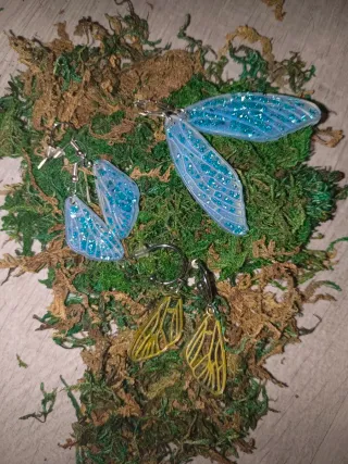 Pendientes Resina Alas Mariposa