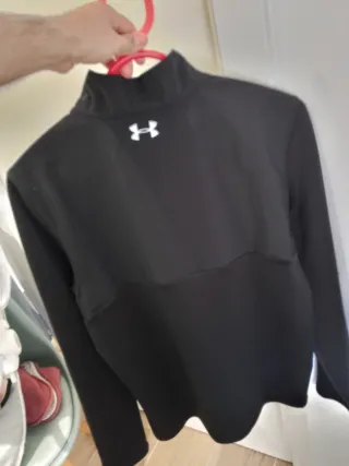 Sudadera Under Armour Negra Media Cremallera