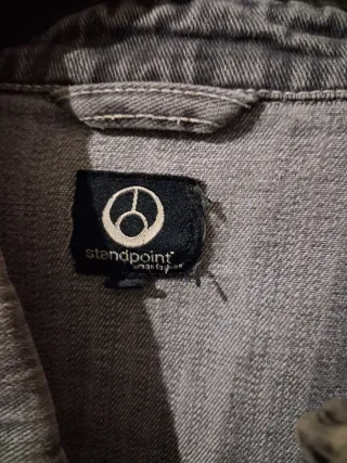 Giacca jeans donna grigia